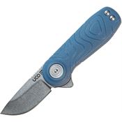 UCO 00580 Tinkham Stonewash D2 Linerlock Knife Blue Handles