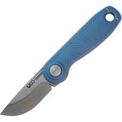 UCO 00574 Ingalls Stonewash D2 Slip Joint Knife Blue Handles