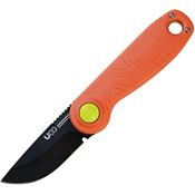 UCO 00587 Ingalls Black D2 Switch Lock Knife Orange Handles