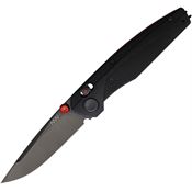 Acta Non Verba A100019 A100 Black ALock Knife Blk/Red Handles