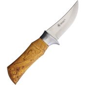 Brusletto 10103 Falken Fixed Blade Knife Curly Birch Handles