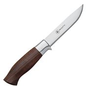 Brusletto 10120 Tiur Fixed Blade Knife Brown Wood Handles