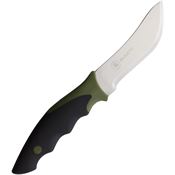 Brusletto 10148 Skinner Fixed Blade Knife Black/OD Green Handles