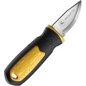 Brusletto 10204 Kongla Fixed Blade Knife Black/Yellow Handles