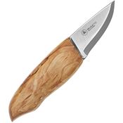 Brusletto 13502 Rognald Fixed Blade Knife Curly Birch Handles