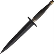 Extrema Ratio 0319BLORN Herring Black Dagger Fixed Blade Knife Brass Handles