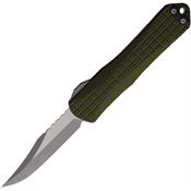 Heretic 026BF5AGRN Auto Manticore E Black MagnaCut Bowie OTF Knife Green Handles