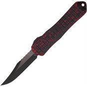 Heretic 026BF6ABRKRED Auto Manticore E Black MagnaCut Bowie OTF Knife Red Handles