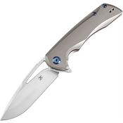 Kansept 1001A8 Kryo S35VN Framelock Knife Bronze Handles