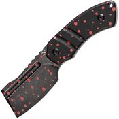 Kansept 2030A10 Korvid S Black Stonewash Fixed Blade Knife Zombie Handles