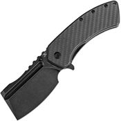 Kansept 1030A10 XL Korvid Black Stonewash S35VN Linerlock Knife Carbon Fiber/G10 Handles