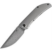 Kansept 1078A4 Tarkin Damascus Tanto Framelock Knife Bead Blast Titanium Handles