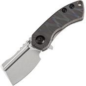 Kansept 3030A9 Mini Korvid Stonewash S35VN Framelock Knife Flame Handles