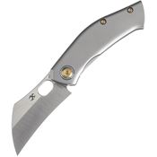 Kansept 2087A1 Osprey S35VN Wharncliff Framelock Knife Gray Handles