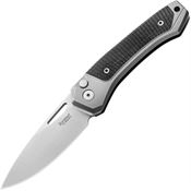 LionSTEEL TWGYGBK Twain MagnaCut ButtonLock Knife Black G10 Handles