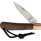 MAIN 4001 Copper Line Linerlock Knife Walnut Handles