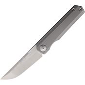 Maxace MM311A Baby Raccoon Dog Stonewash M390 Framelock Knife Black Frag Handles