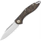 MKM-Maniago MY01DMGD Fara Slip Joint Knife Dark Matter Gold Carbon Fiber Handles