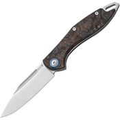 MKM-Maniago MY01DMCP Fara Slip Joint Knife Dark Matter Copper Carbon Fiber Handles