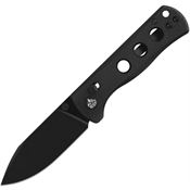 QSP 150GLA2 Canary Black Spear Point GlydeLock Knife Black Handles