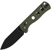 QSP 150GLB2 Canary Black GlydeLock Knife OD Green Handles