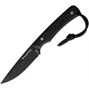 Wild Steer RO3113 TROLLBlack Drop Point Fixed Blade Knife Black Handles