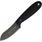 WithArmour 079BK Raymond Black Stonewash D2 Fixed Blade Knife Black Handles