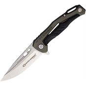 WithArmour 085GY Thor D2 Carbon Steel Framelock Knife Gray/Black Handles