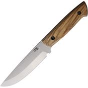 ZA-PAS EPLJNCV Explorer Drop Point Fixed Blade Knife Ash Wood Handles