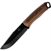 Beavercraft BSH4 Dusk Black Carbon Steel Bushcraft Fixed Blade Knife Walnut Handles