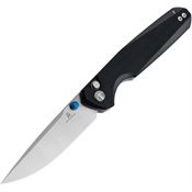 Bestech MK07A Bestechman Velix Two Tone Button Lock Knife Black G-10 Handles