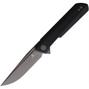 Bestech MK01T Bestechman Dundee Gray M-Cut Linerlock Knife Black G-10 Handles