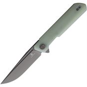 Bestech MK01U Bestechman Dundee Gray M-Cut Linerlock Knife Jade G-10 Handles