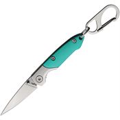 Brighten 147B Not So Heavy Metal Linerlock Knife Teal Handles