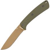 Browning 0542B Medium Back Country D2 Carbon Steel Fixed Blade Knife OD Green G10 Handles