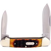 Buck 389BNSWM Canoe Knife Brown Jigged Bone Handles