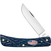 Case XX 39969 Sod Buster Jr Rough Navy Handles