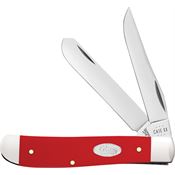 Case XX 56981 Mini Trapper Knife Red Synthetic Handles