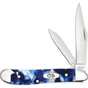 Case XX 50723 Peanut Knife Blue Crackle Kirinite Handles