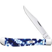 Case XX 50726 Slimline Trapper Knife Blue Crackle Kirinite Handles