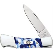 Case XX 50721 Lockback Knife Blue Crackle Kirinite Handles