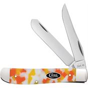 Case XX 53751 Mini Trapper Knife Candy Corn Kirinite Handles