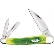 Case XX 61047 Seahorse Whittler Knife Lime Green Handles