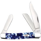 Case XX 50722 Stockman Knife Blue Crackle Kirinite Handles