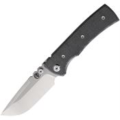 Chaves 14234 Redencion Street Two Tone Elmax Drop Point Linerlock Knife Black Micarta Handles