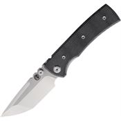 Chaves 14235 Redencion Street Two Tone Elmax Tanto Point Linerlock Knife Black Micarta Handles