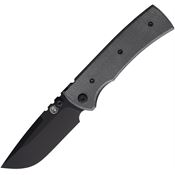 Chaves 14232 Redencion 229 Black PVD Elmax Drop Point Linerlock Knife Black Micarta Handles