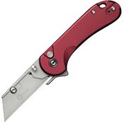 Civivi 23039B5 Elementum Utility Stonewash Button Lock Knife Burgandy Handles