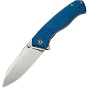 Civivi 230792 Placoid Clip Point Linerlock Knife Blue G-10 Handles