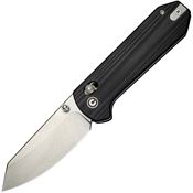 Civivi 230731 Yonder Stonewash Crossbar Lock Knife Black Handles